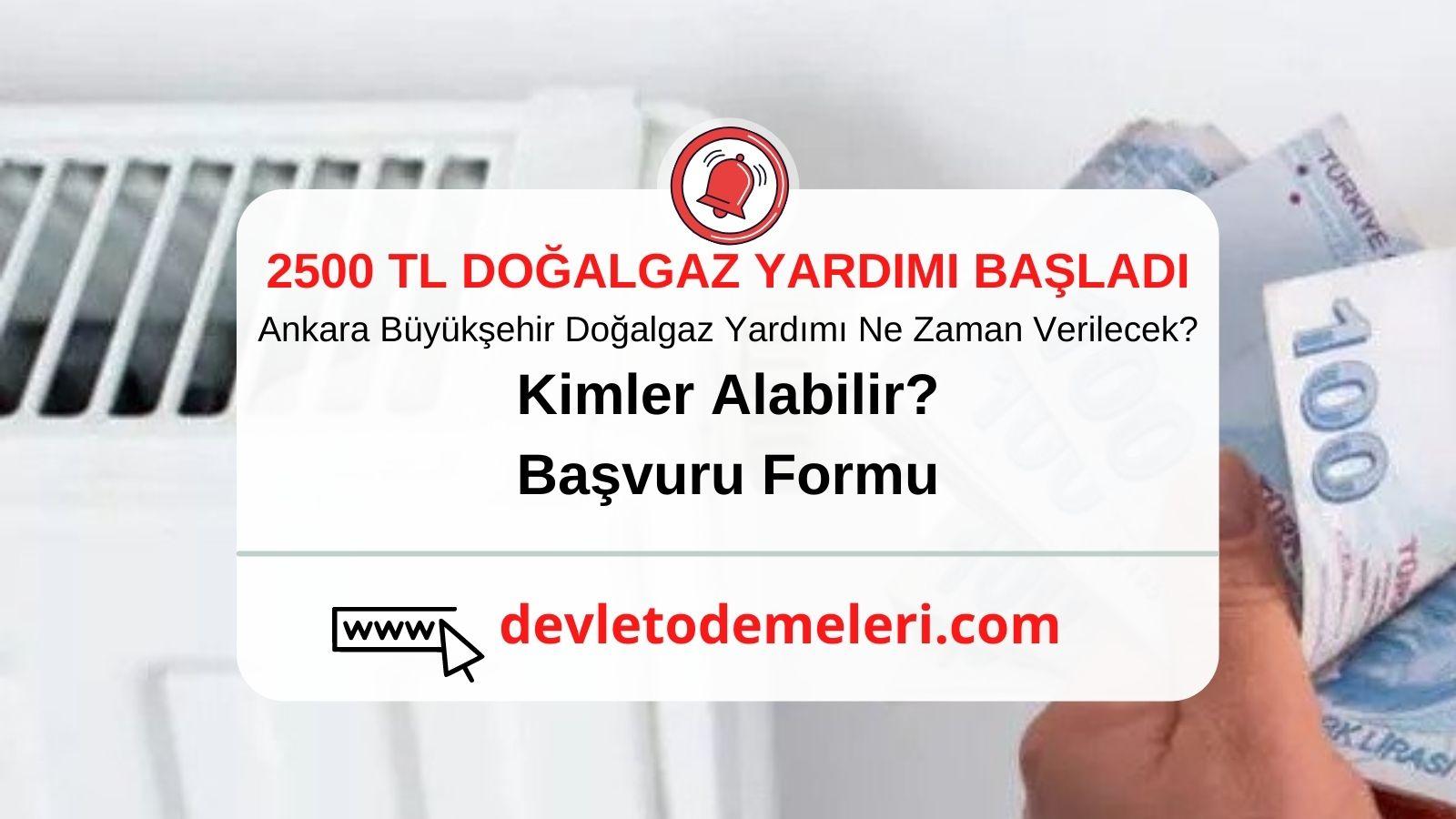 Ankara büyükşehir doğalgaz yardımı