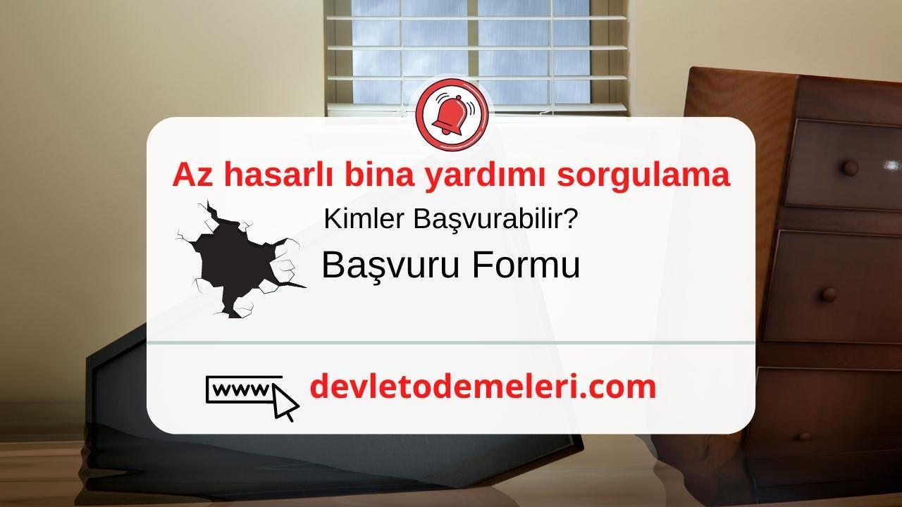 Az hasarlı bina yardımı nasıl alınır?