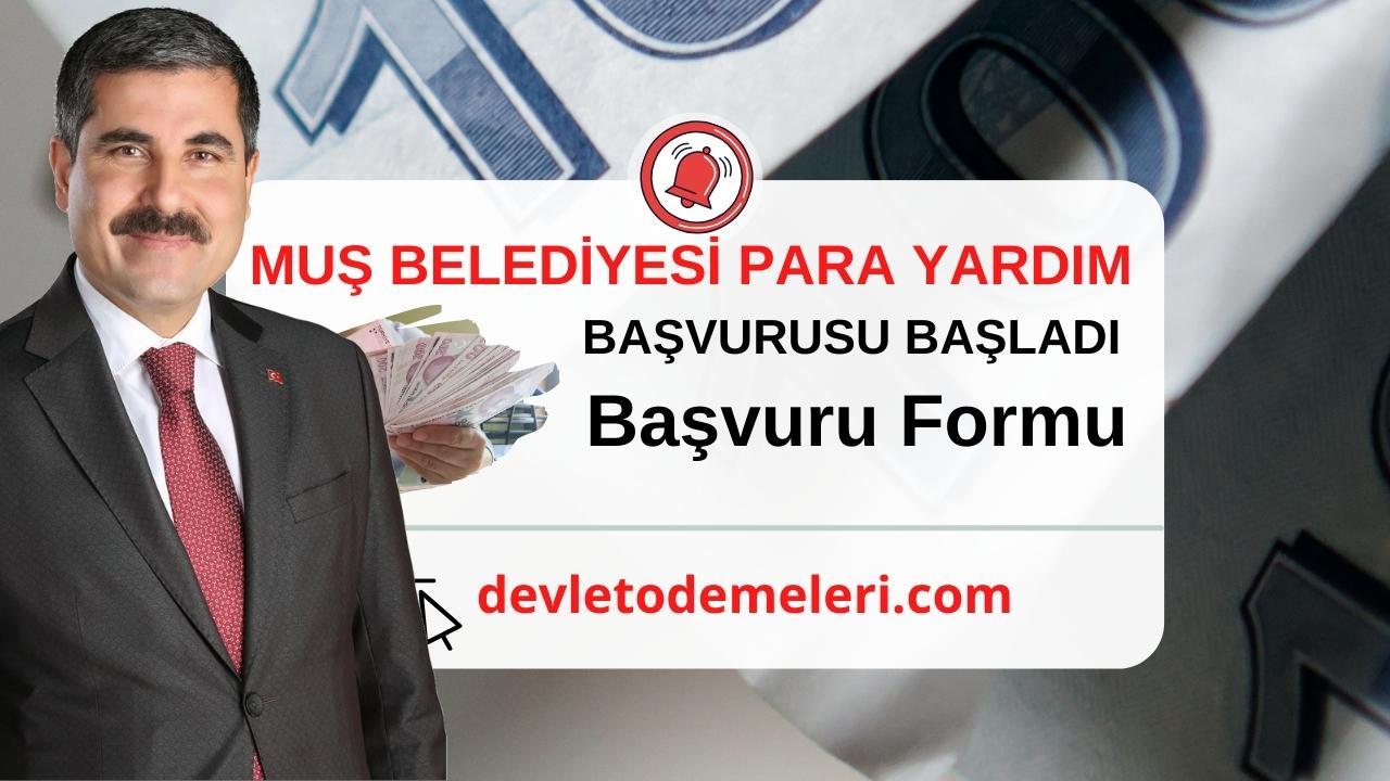 Muş Belediyesi Para Yardımı