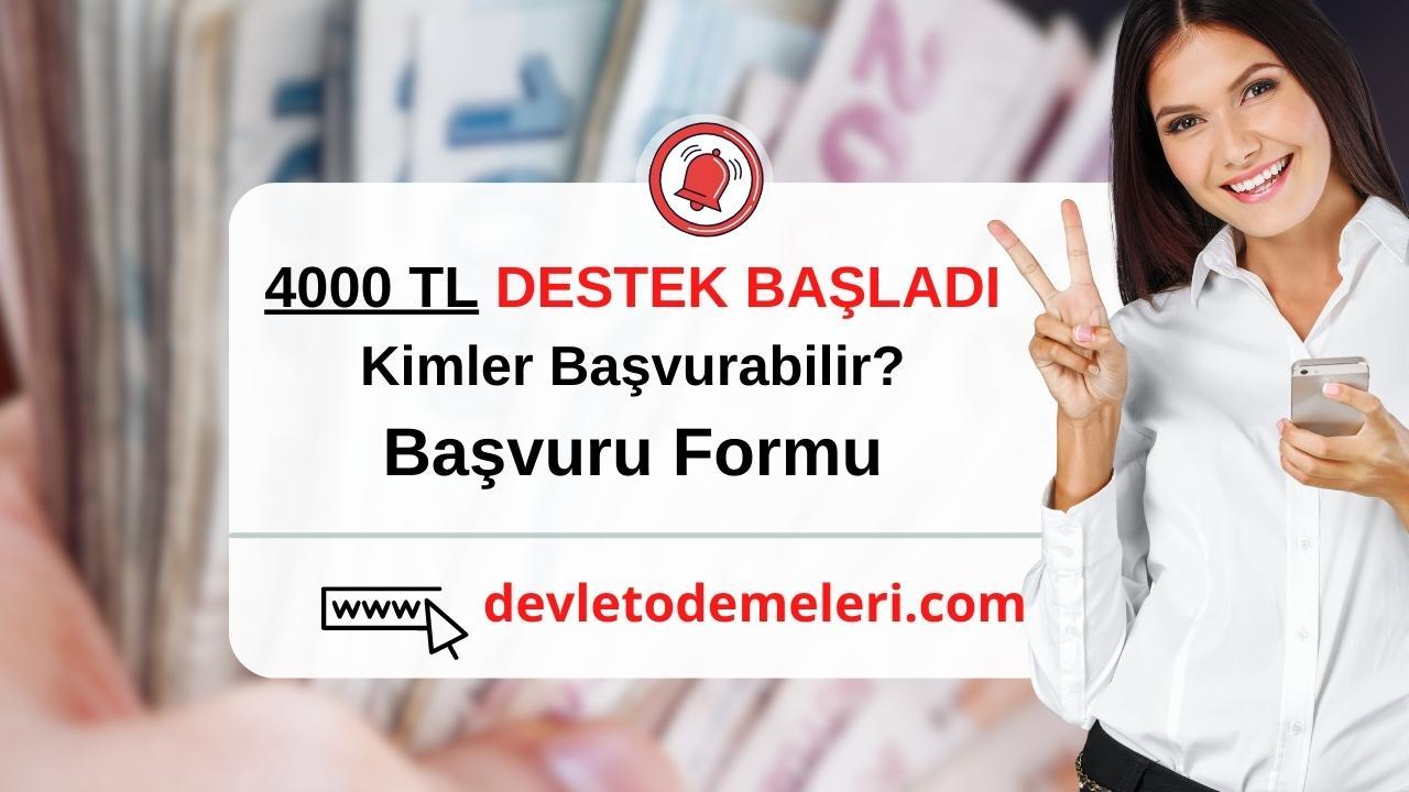 Kadınlara 4000 TL yardım başvurusu nasıl yapılır? Başvuru Formu