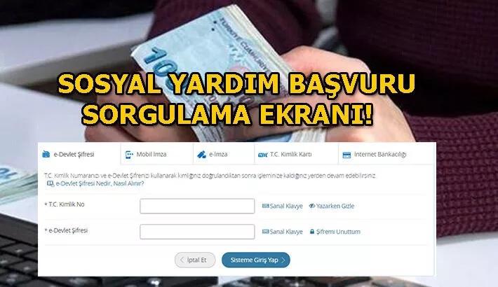 E-Devlet Sosyal Yardım Başvurusu 2023