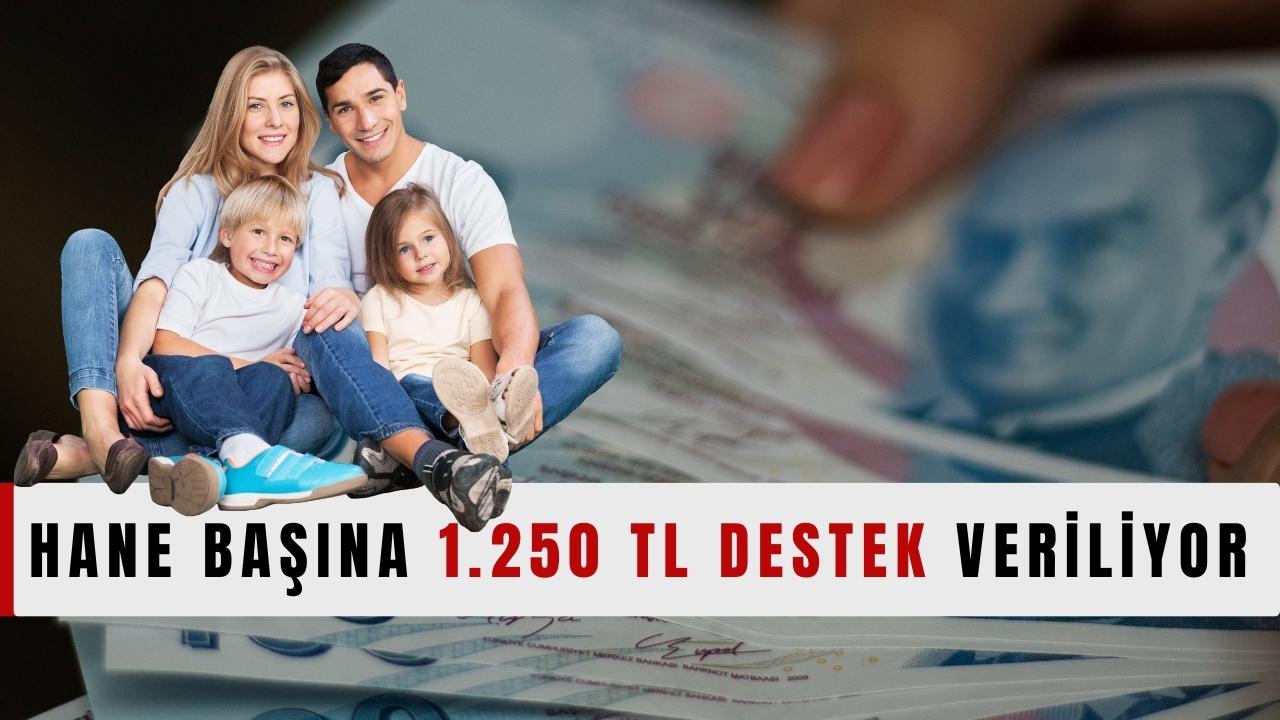 Yardımın Girmediği Ev Kalmayacak. Hane Başına 1.250 TL Destek Veriliyor