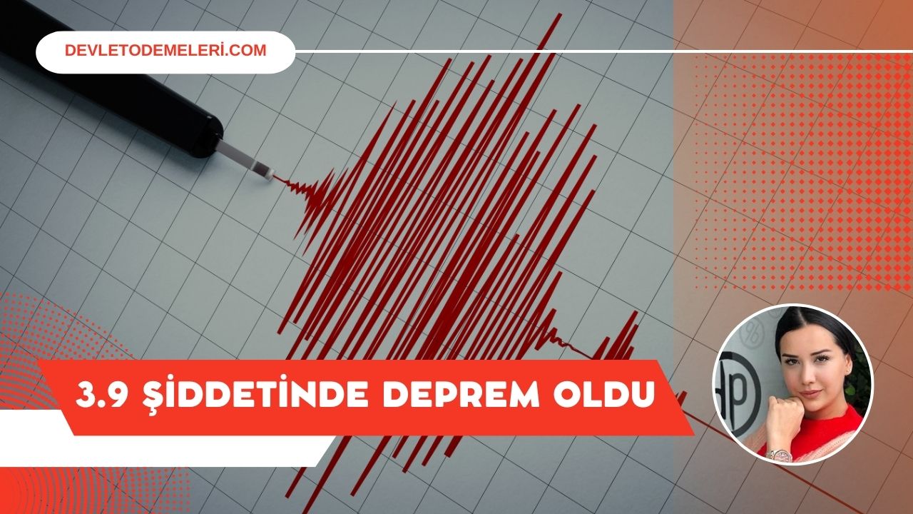 Son Dakika! Hatay'da 3.9 Şiddetinde Meydana Gelen Deprem