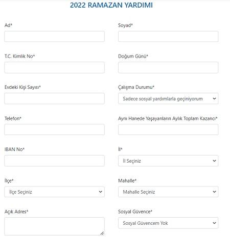 Antalya Büyükşehir Belediyesi Ramazan Gıda Paketi Yardımı Başvurusu ve Başvuru Formu 2024