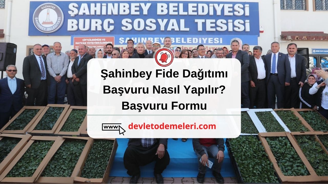 Şahinbey Fide Dağıtımı Başvuru Nasıl Yapılır? Başvuru Formu