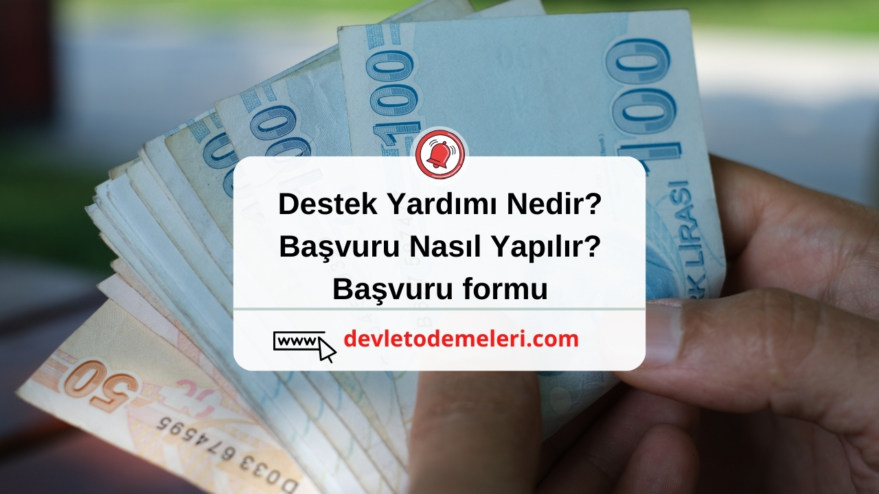 Destek Yardımı Nedir? Başvuru Nasıl Yapılır? Başvuru formu