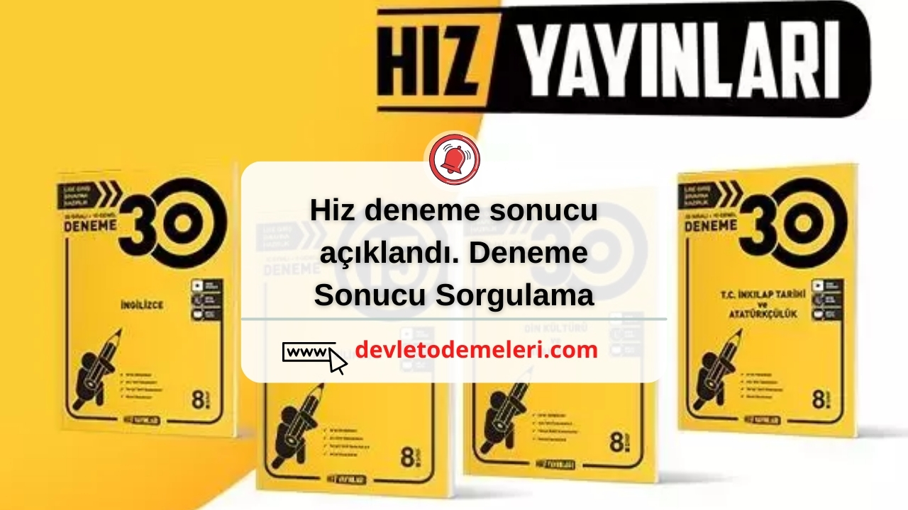 hiz deneme sonucu. hız yayınları deneme sonucu