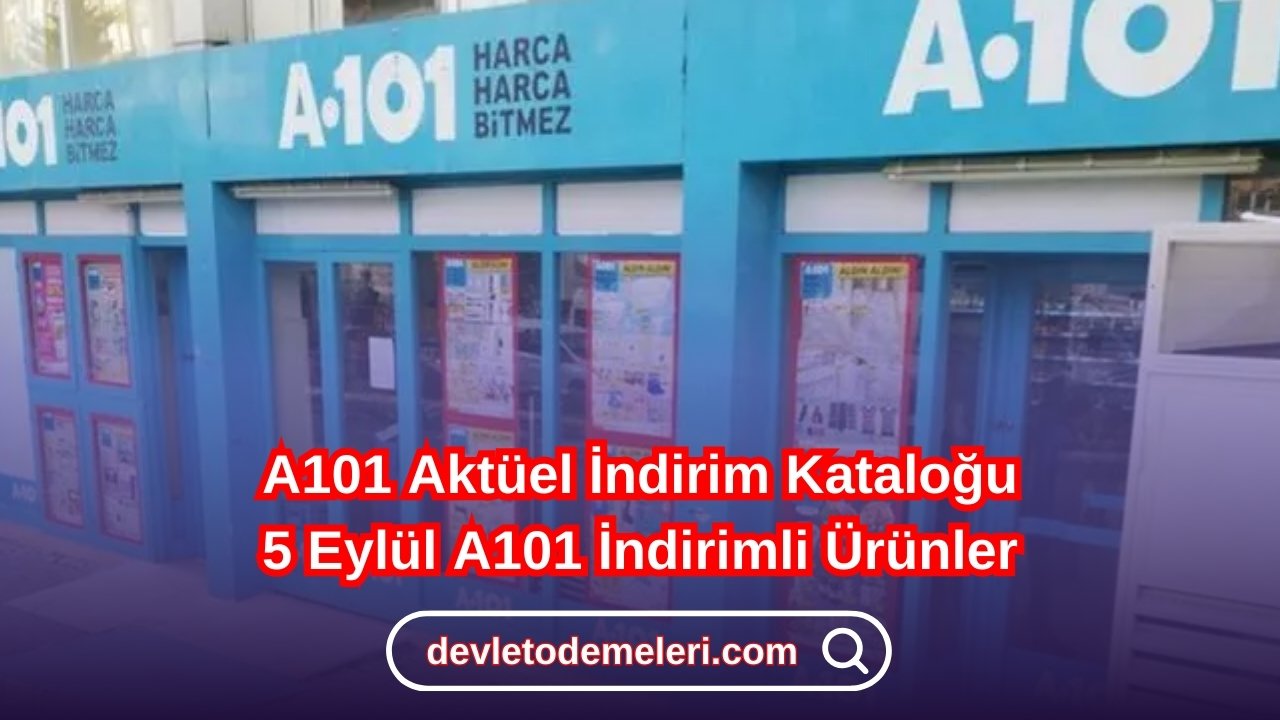 A101 Aktüel İndirim Kataloğu. 5 Eylül A101 İndirimli Ürünler