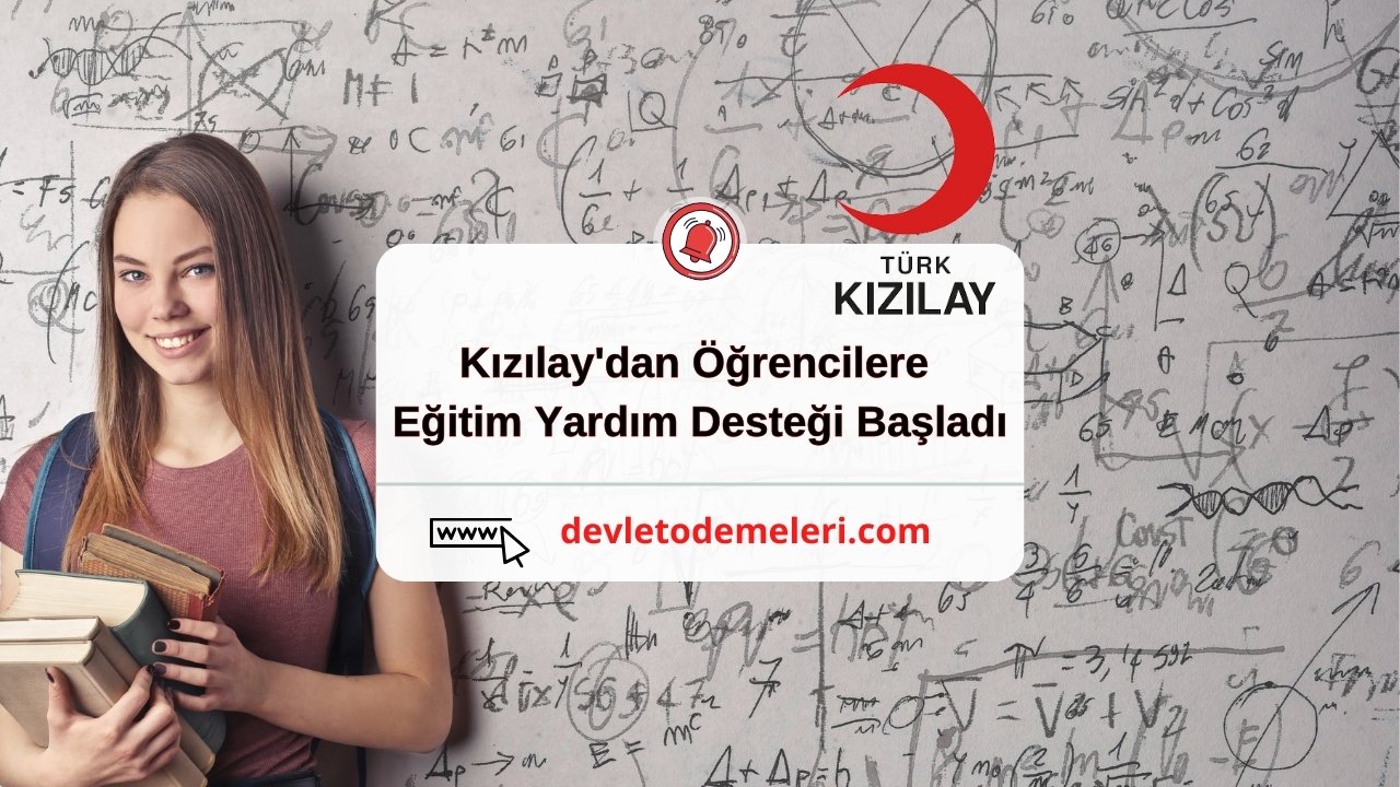 Kızılay'dan Öğrencilere Eğitim Yardım Desteği Başladı