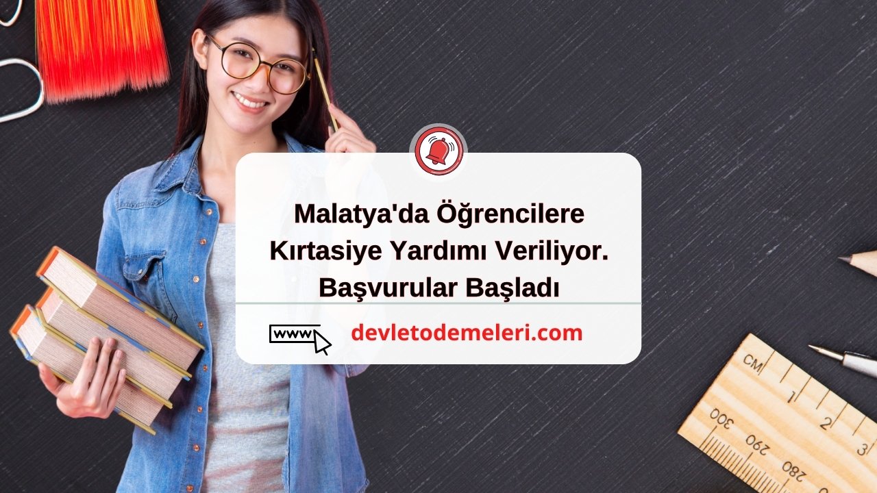 Malatya'da Öğrencilere Kırtasiye Yardımı Veriliyor. Başvurular Başladı