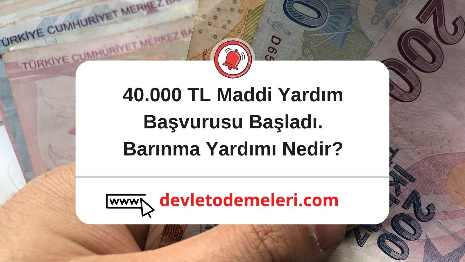 Barınma Yardımı Nasıl Alınır? Başvuru Formu