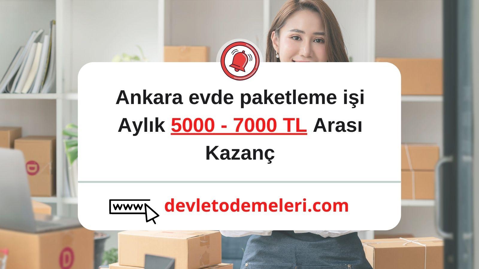 Ankara evde paketleme işi