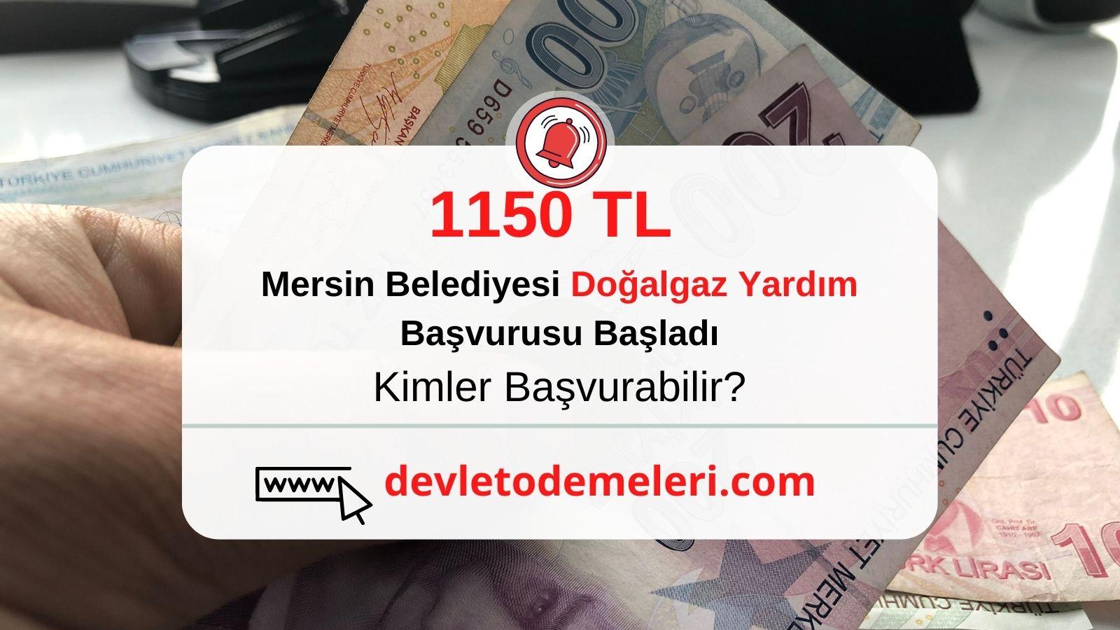 Mersin belediyesi doğalgaz yardım başvurusu