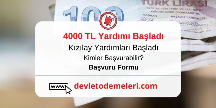 Kızılay Burs Başvurusu Nasıl Yapılır? 4000 TL Kızılay yardımı kimler alabilir? Başvuru formu