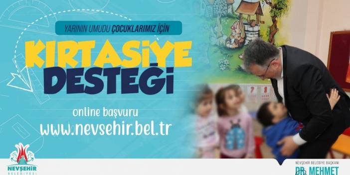 Nevşehir Belediyesi 500 TL Kırtasiye Yardımı Başladı. Kimler Başvurabilir? Başvuru Formu