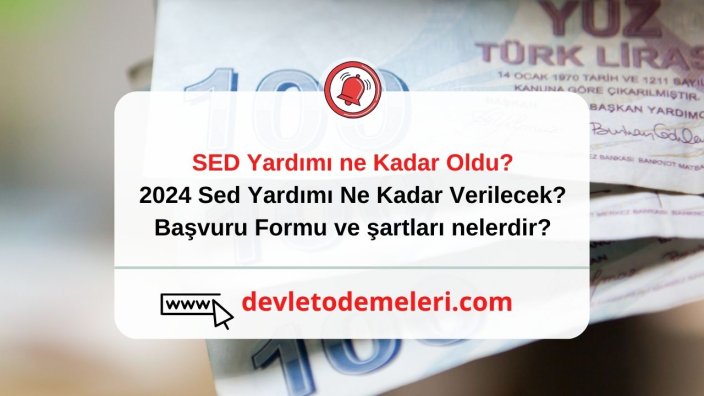 SED Yardımı ne Kadar Oldu? 2024 Sed Yardımı Ne Kadar Verilecek? Başvuru Formu ve şartları nelerdir?