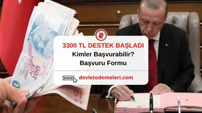 3300 TL yardım başvurusu nereden yapılır?