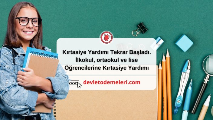 Kırtasiye Yardımı Tekrar Başladı. İlkokul, ortaokul ve lise Öğrencilerine Kırtasiye Yardımı