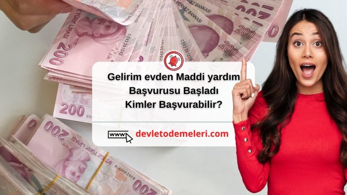 Gelirim evden Maddi yardım başvurusu