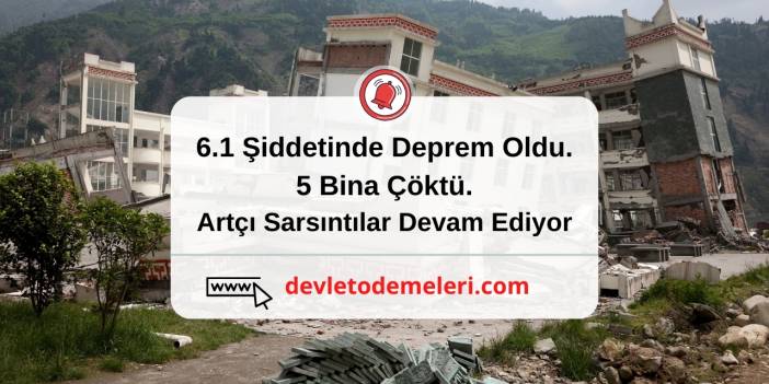 6 Şiddetinde Deprem Oldu. 5 Bina Çöktü. Japonya'nın Batısında 6 Büyüklüğünde Deprem İşikawa Depremi