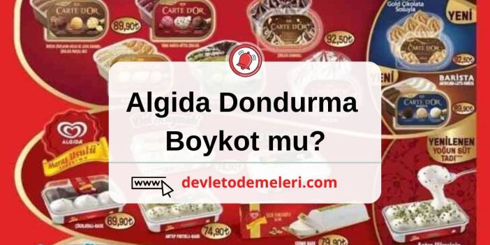 Algida Dondurma boykot mu? 2024 Boykot Ürünler