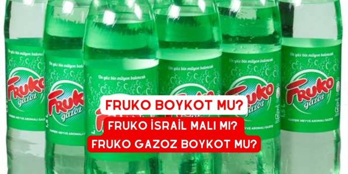 fruko israil malı mı? Fruko Gazoz boykot Mu?