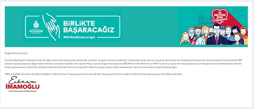 İstanbul Büyükşehir Belediyesi Yardım 