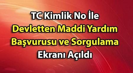 E-Devlet Maddi Yardım Başvurusu Nasıl Yapılır? Başvuru Formu ve Sorgulama