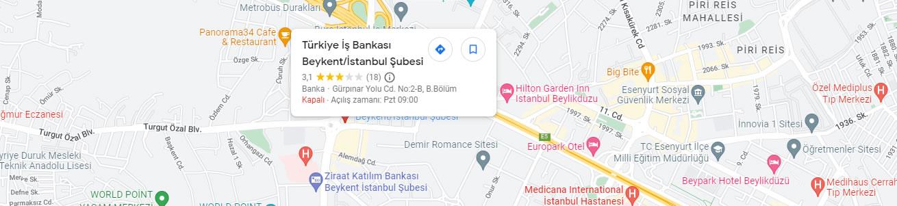 Türkiye İş Bankası Barbaros Beykent şubesi