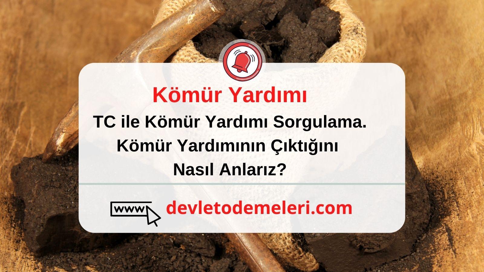 TC ile Kömür Yardımı Sorgulama. Kömür Yardımının Çıktığını Nasıl Anlarız