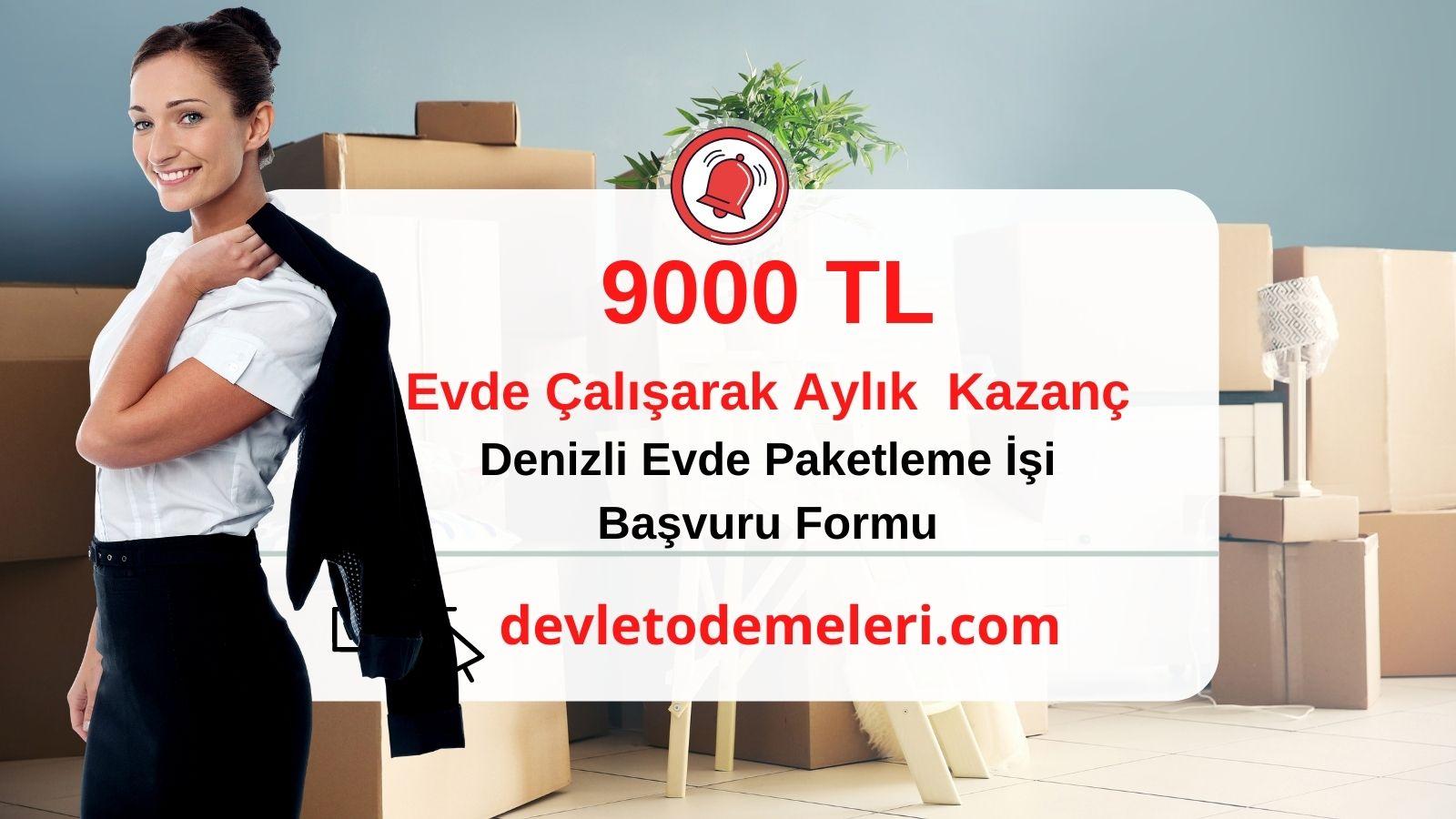 denizli evde paketleme işi