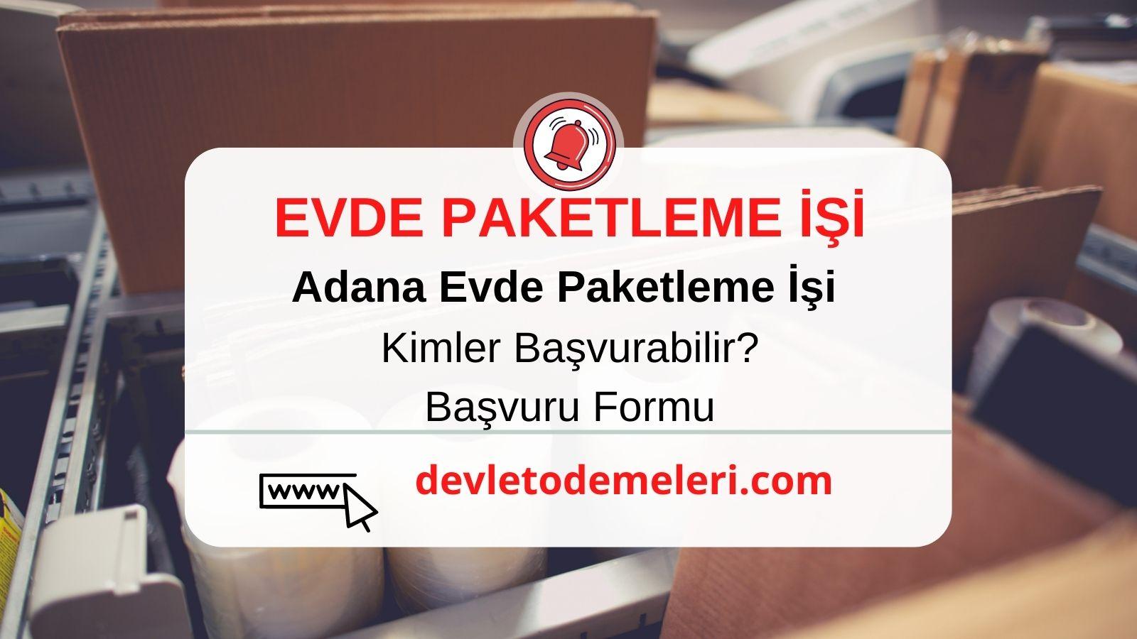 Adana Evde Paketleme İşi