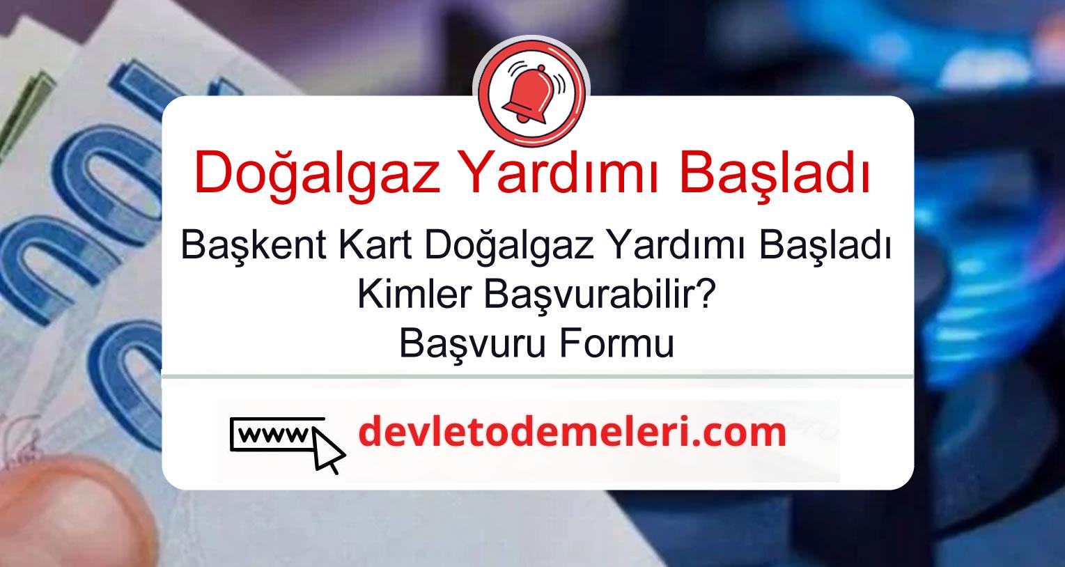 Başkent Kart Doğalgaz Yardımı