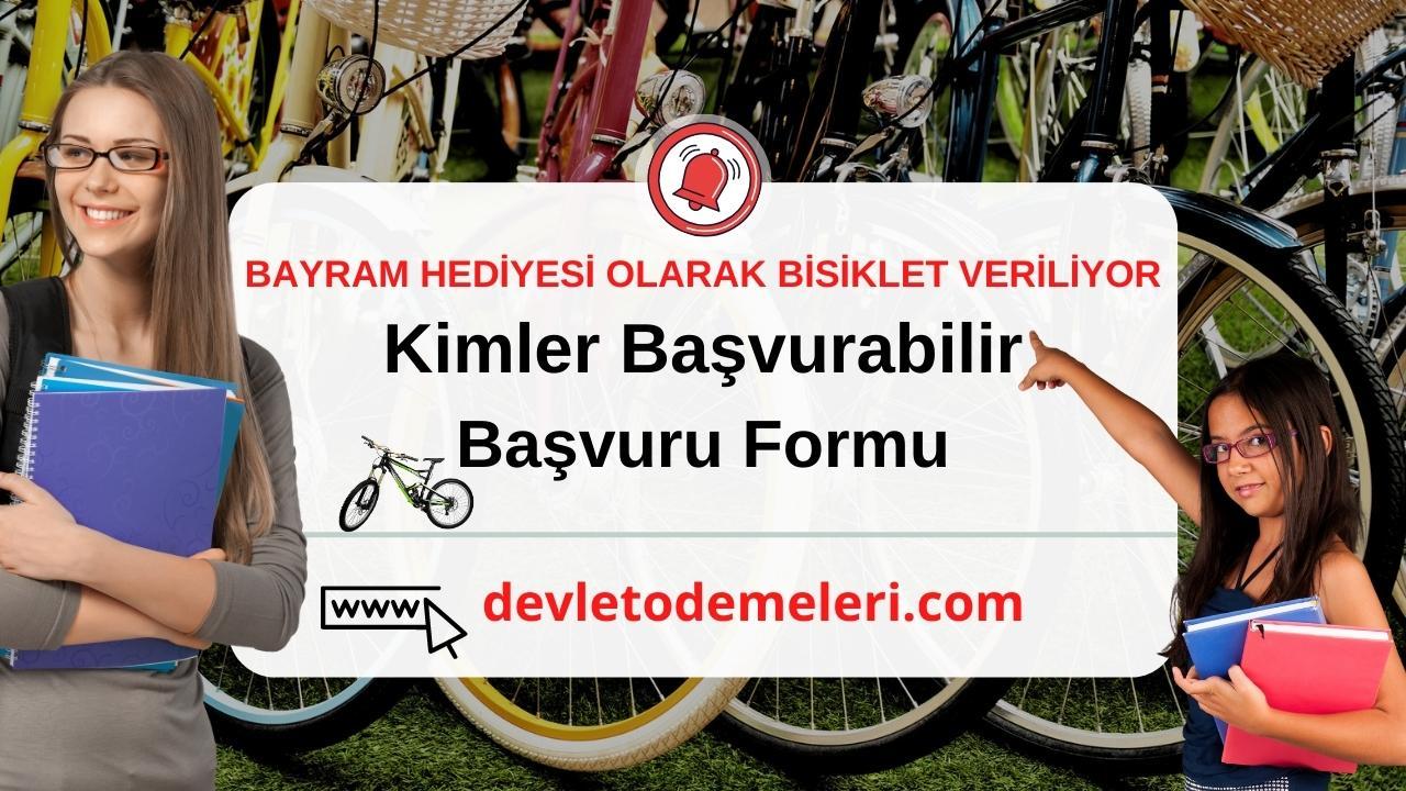 Öğrencilere Bayram Hediyesi Olarak Bisiklet Veriliyor