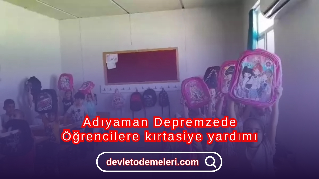 Adıyaman Depremzede Öğrencilere kırtasiye yardımı