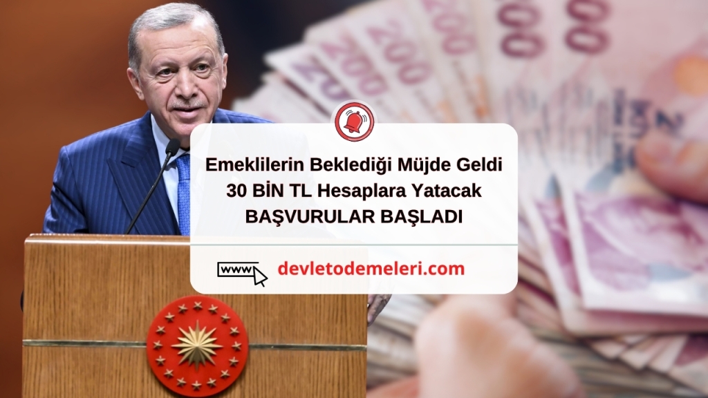 Emeklilerin Beklediği Müjde Geldi. 30 BİN TL Hesaplara Yatacak