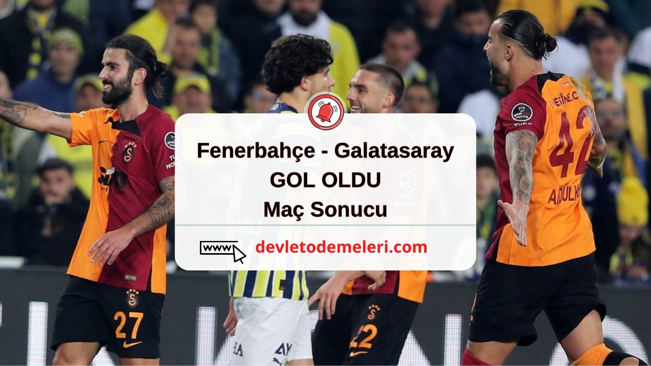 Fenerbahçe Galatasaray Maçı. GOL OLDU. Maç Sonucu