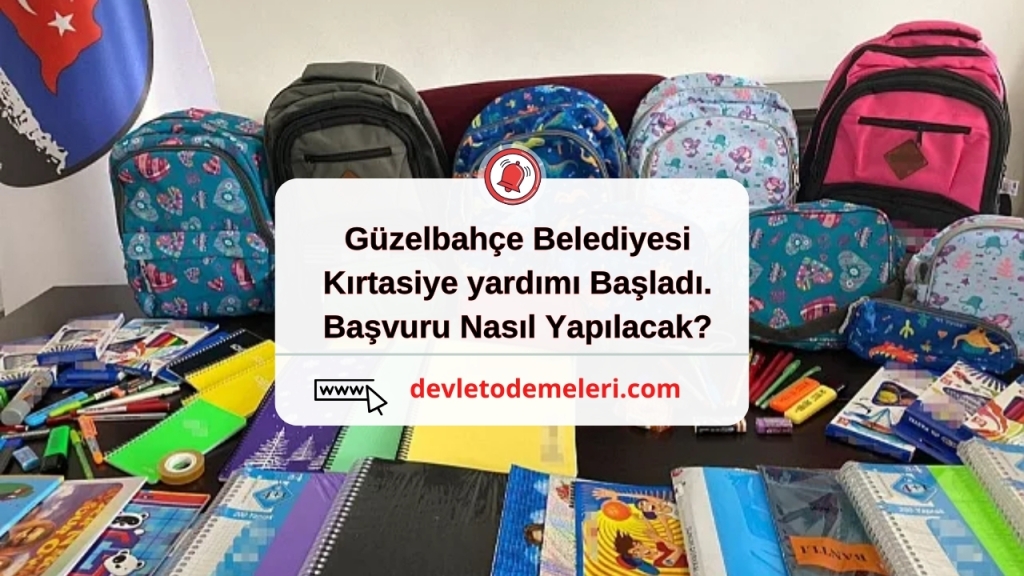 Güzelbahçe Belediyesi Kırtasiye yardımı