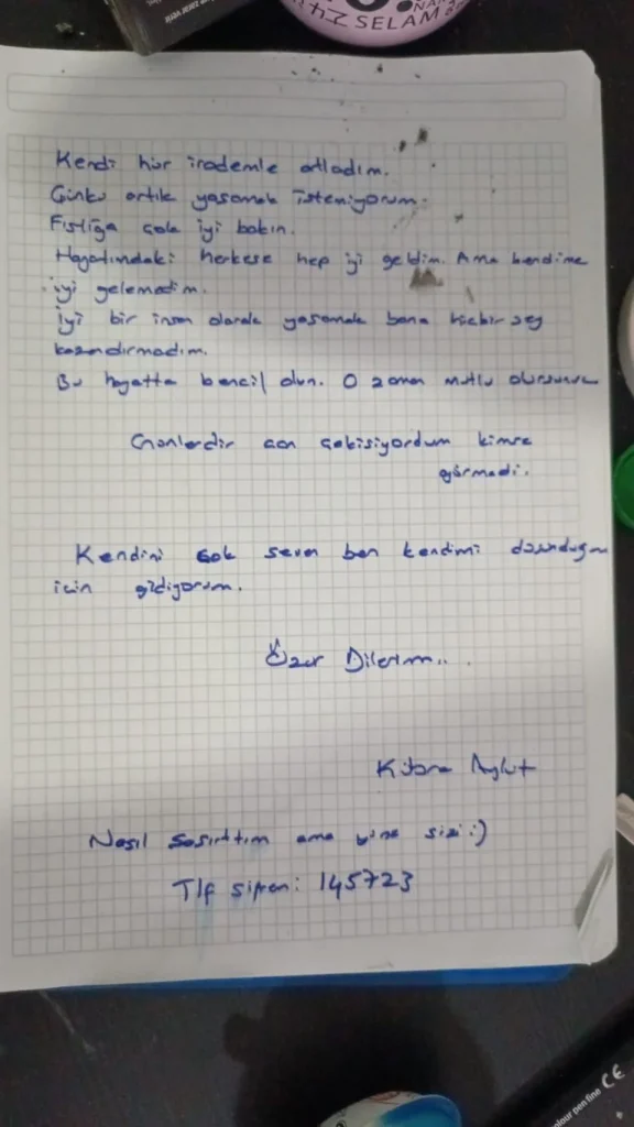 kübra aykut veda mektubu