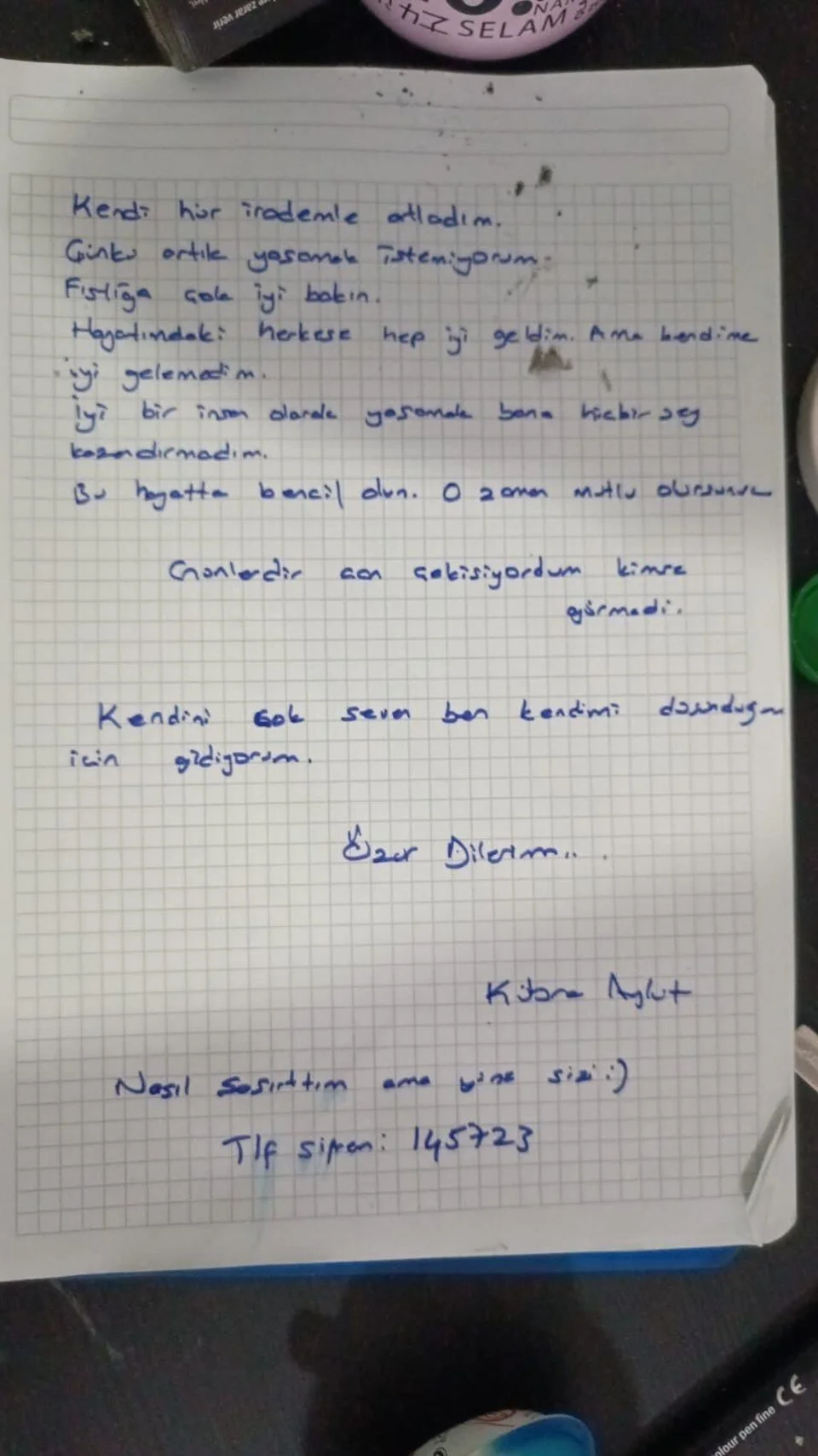 kübra aykut veda mektubu