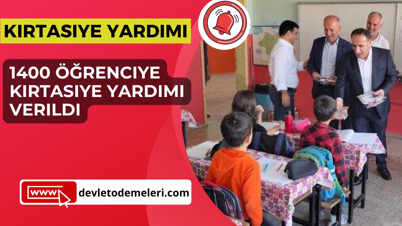 1400 Öğrenciye Kırtasiye Yardımı