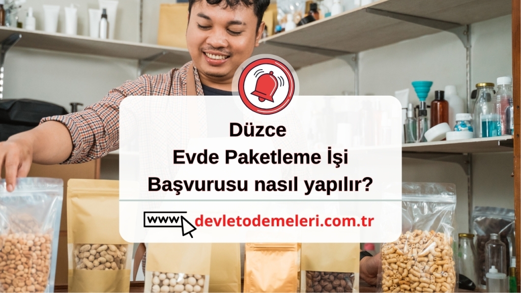 Düzce Evde Paketleme İşi başvurusu nasıl yapılır?