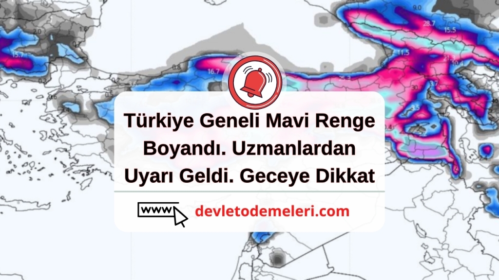 Türkiye Geneli Mavi Renge Boyandı. Uzmanlardan Uyarı Geldi. Geceye Dikkat