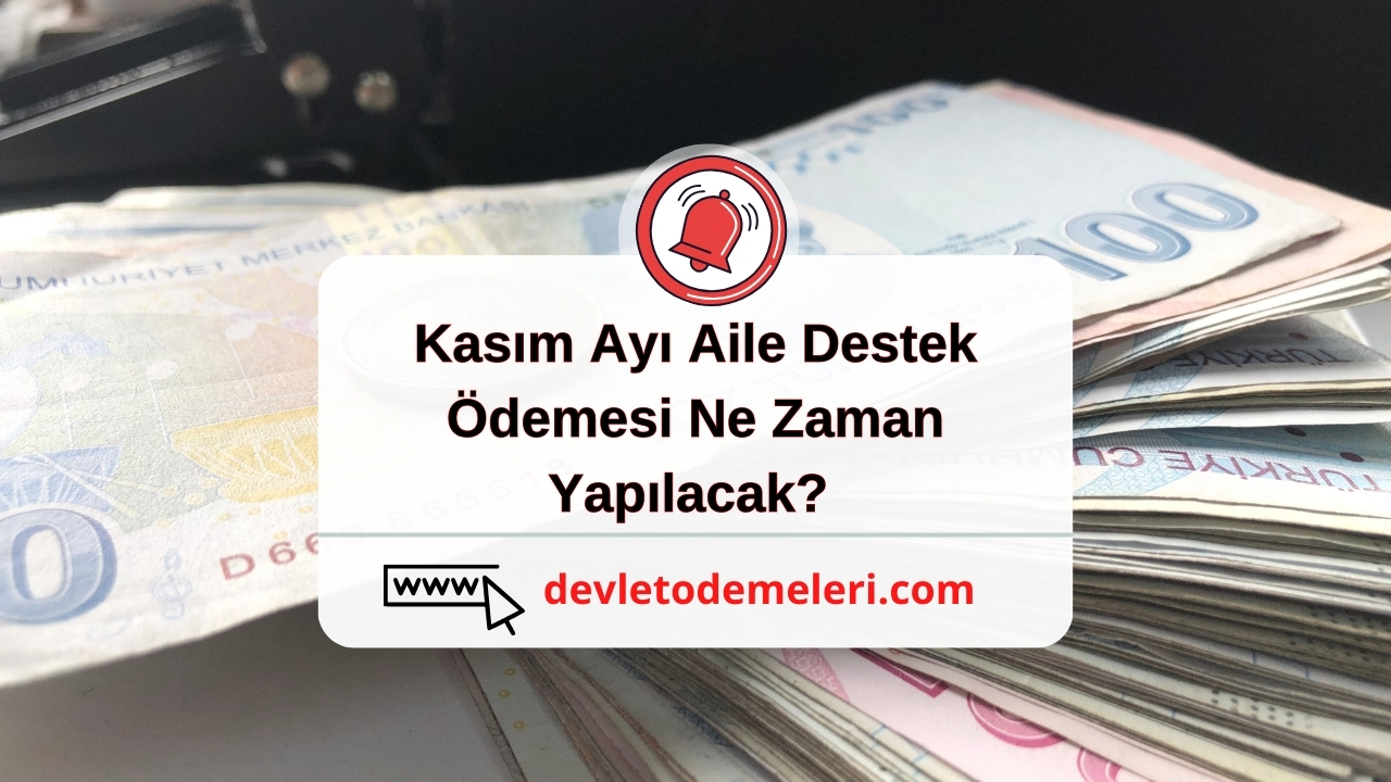 Kasım Ayı Aile Destek Ödemesi Ne Zaman Yapılacak? E-devlet Üzerinden Sorgulama