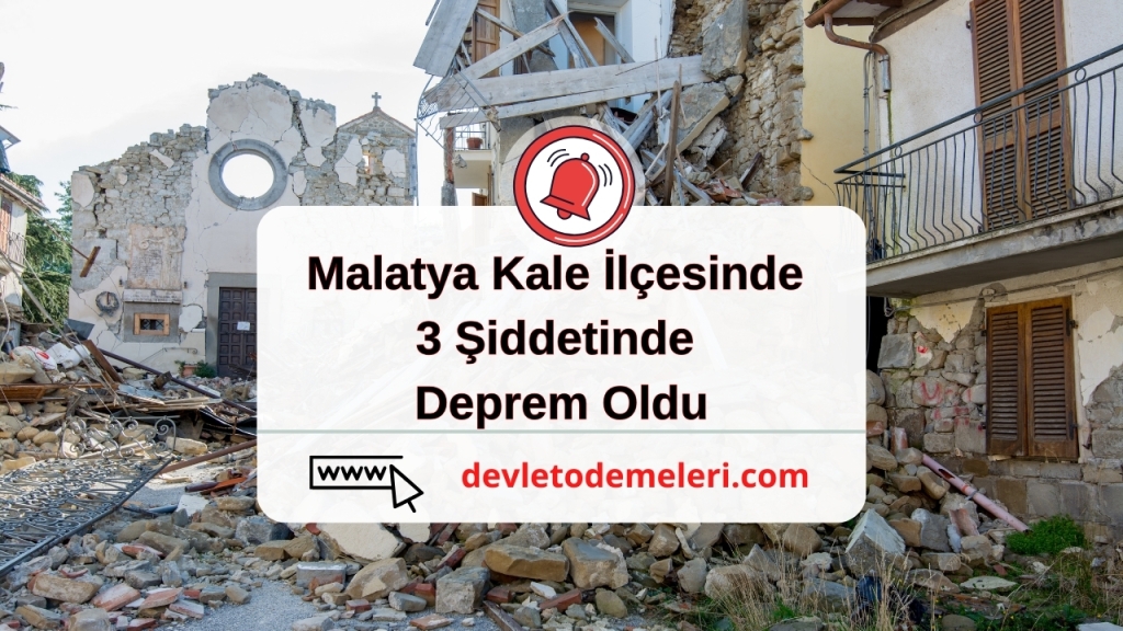 Malatya Kale İlçesinde 3 Şiddetinde Deprem Oldu