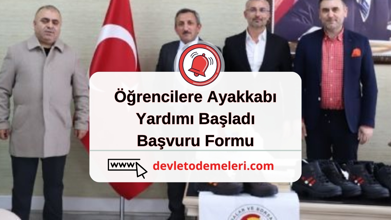 Öğrencilere Ayakkabı Yardımı Başladı