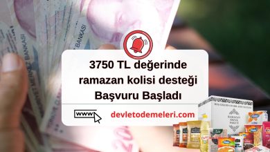 3750 tl değerinde ramazan kolisi desteği