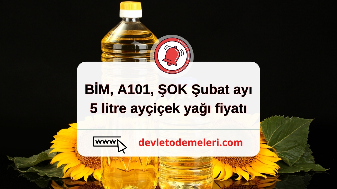 BİM, A101, ŞOK Şubat ayı 5 litre ayçiçek yağı fiyatında büyük indirim. 5 Litrelik ayçiçek yağı kaç TL oldu?