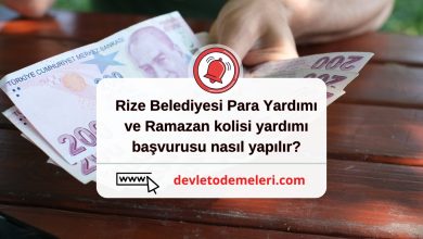 Rize Belediyesi Para Yardımı ve Ramazan kolisi yardımı başvurusu nasıl yapılır?