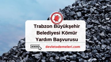 Trabzon Büyükşehir Belediyesi Kömür Yardım Başvurusu